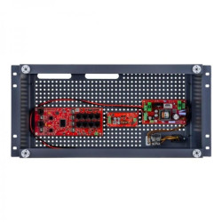 Zestaw buforowy do 8 kamer IP switch PoE 8P+2G w obudowie RACK ABOX-R5U0 (1x AKU 18Ah), zasilacz 72W