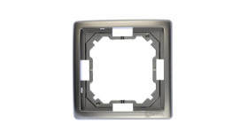 Simon Basic Standard Ramka Pojedyncza Uniwersalna Stal Inox Bmr1/21
