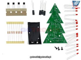 Choinka LED migająca - zestaw do samodzielnego montażu kit/diy