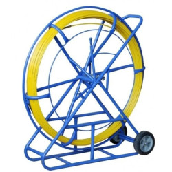 Włókno szklane do przeciągania kabli fi: 11mm (+/- 1mm) 200m Komplet ze stojakiem