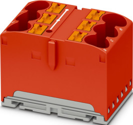 Distribution block, push-in connection, 1.0-10 mm², 57 A, 6 kV, red, 1082389