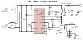 Power over Ethernet IEEE 802.3af PD Interface with Integrated 300kHz Switching Regulator
