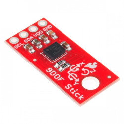 LSM9DS1 Sensor Stick IMU 9DoF - 3-osiowy akcelerometr, żyroskop i magnetometr I2C - SparkFun SEN-13944