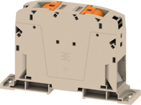Through terminal block, push-in connection, 150 mm², 309 A, 8 kV, dark beige, 2728770000