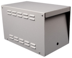 Aluminum enclosure, (L x W x H) 365 x 216 x 235 mm, gray, 516-0010