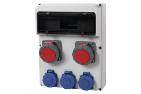 Rozdzielnica FEMO 13M - gniazda 2x32A 5p, 3x230V IP65 /13 modułów/