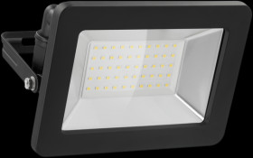 53874 LED flood light, 50 W, black, IP65