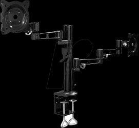 BP0074 Dual monitor mount, 13-26", aluminum, arm length: 358 mm