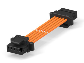 Kabel przewód-płytka, 30 V, raster: 2.5mm, 300mm, Pomarańczowy