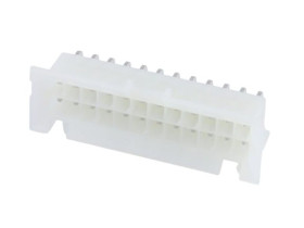 Listwa stykowa PCB 24-pinowe 42404 raster: 4.2 mm Kąt prosty 2-rzędowe Molex Otwór przelotowy60 V W osłonie