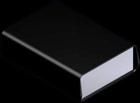 ABS enclosure, (L x W x H) 178 x 131.5 x 54 mm, black (RAL 9004), IP54, 932C.9