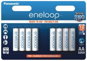 8 x akumulatorki Panasonic Eneloop R6 AA 2000mAh BK-3MCCE/8BE (blister)