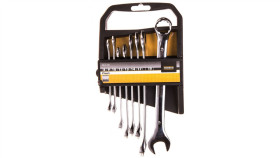 Kpl. Kluczy Płasko Oczk. 8Szt. 8-19Mm, Cr-V,Flash Mn-51-268