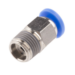 Złączka pneumatyczna R 1/8 męskie Wciskane 4 mm RS PRO Adapter gwintowany prosty R 1/8 męskie