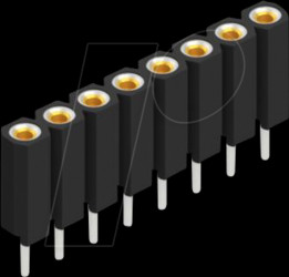 BL 5 8 Socket, 1-row, 1 x 8 - 2.54 mm