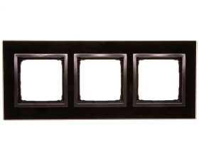 Simon 54 Nature Ramka potrójna szkło ZASTYGŁA LAWA DRN3/73