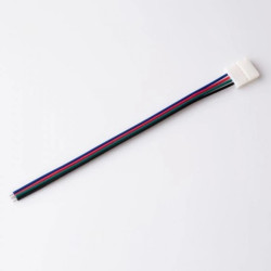 Złączka LED RGB 10mm jednostronna z przewodem