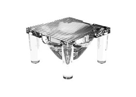 Soczewka LED Tętnienie owalne 10 x 10 x 6.4mm, kąt widzenia 46 x 19°, do użytku z Cree XLamp XB-D, Cree XLamp XP-C,