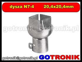 Zapasowa dysza N7-4 20,4x20,4mm do stacji HOT-AIR ZD-912 ZD-939