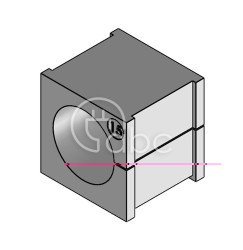 Moduł uszczelniający KT mały, KT 15, z otworem 1x15-16 mm, 41215