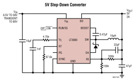 58V, 2A, 2.4MHz Step-Down Switching Regulator with 85μA Quiescent Current