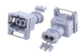 Złącze samochodowe 2-pinowe TE Connectivity -rzędowe Żeński Junior Power Timer Lutowane Obudowa złącza samochodowego