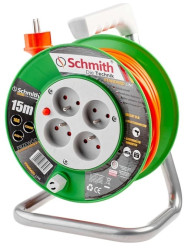 Przedłużacz bębnowy 4 gniazda z/u 3x1,5mm IP20 50m H05VV-F Schmith