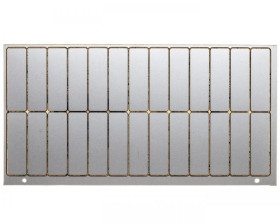 Tabliczka opisowa do wygrawerowania srebrna nieopisana 45x14mm GPE 45X14 SR/R 0807009