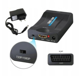 EURO SCART To HDMI Adapter Audio Video Converter