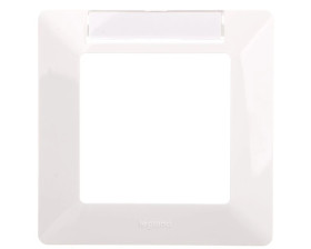 VALENA LIFE Ramka pojedyncza z etykietą biała 754011