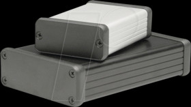 1455N1202 profile housing, 1455 N, 120 x 103 x 53 mm, silver