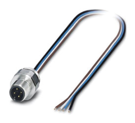 Przewód czujnik-siłownik ze złączem Złącze M12 liczba rdzeni 4 długość 500mm Rodzaj A Męskie