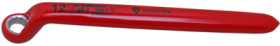 Single open-end ring wrench, 12 mm, 110 g, chromium-vanadium steel, 16-537 VDE