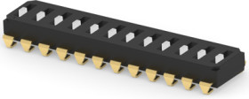 DIP switche, Off-On, 12 pole, straight, 0.025 A/24 VDC, 2-2319847-1
