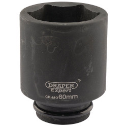 Draper Expert 05088 Expert 60mm 3/4" Sq. Dr. Hi-Torq® 6 Point Deep Impact Socket