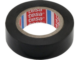 Taśma izolacyjna - czarna, tekstylna 19x20m, Tesa
