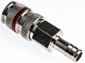 Szybkozłączka pneumatyczna, materiał Mosiądz, RS PRO PLC 60, Rectus 19