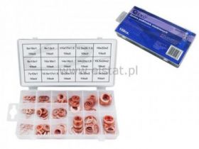 Zestaw podkładek miedzianych 150szt.; 5mm - 17,5mm