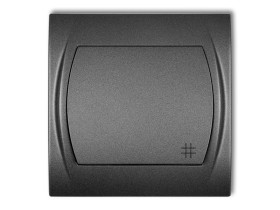 LOGO Wyłącznik krzyżowy grafitowy 11LWP-6 KARLIK