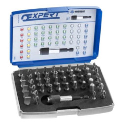 Zestaw końcówek do wkrętaka Sześciokątne, Phillips, Pozidriv, Resistorx, Płaskie, Kwadratowe, Torx l. elementów: 25