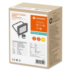 Projektor LED FLOOD COMPACT SENSOR V 10W 830 SYM 100 BK 4058075575226