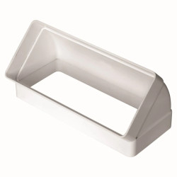 Kolano pionowe 220x90mm 45 stopni białe 975