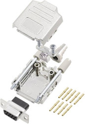 encitech 6355-0052-11 Zestaw listew żeńskich D-Sub DPPK09-M-DBCS-K, rzędy: 2, styki: 9, 180 °, 1 szt.