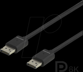 GAM-060 DisplayPort cable, DP1.4 plug, 8K@60 Hz, 2 m