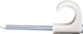 Nail clamp, PP/steel, light gray, (L) 35 mm, 2041274