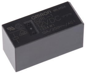 Przekaźnik mocy 12V dc SPDT Omron 400mW, montaż PCB 360Ω Otwór przezierny