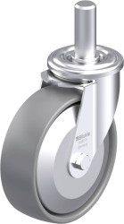 Blickle 946662 LEZ-PO 125G-ELS-FA Rolka obrotowa z blachy stalowej Średnica koła: 125 mm Maksymalne obciążenie: 150 kg 1