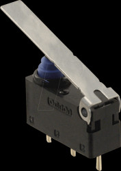 D2AW-EL052D R Subminiature Micro Switch, 1x NC, Flat Lever, Long