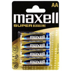 4 x bateria alkaliczna Maxell Super Alkaline LR6 / AA