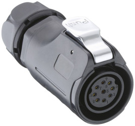 Lutronic 2640 09 T12CB T Złącze okrągłe złącze żeńskie proste 1 szt.